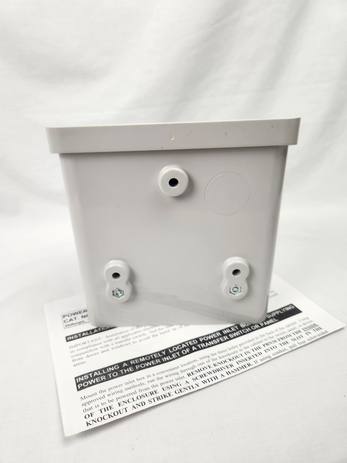 Reliance PBN30 30 Amp Outdoor Power Inlet Box Plastic L14-30P 125/250 Plug 3R