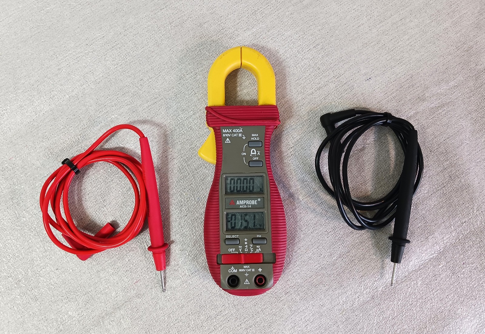 Amprobe ACD-14 Digital Clamp Multimeter w/ Fluke Leads