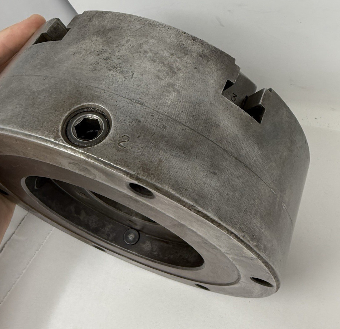 8-1/4″ BUCK 6 Jaw Lathe Chuck #4862 Made in USA – No key see details