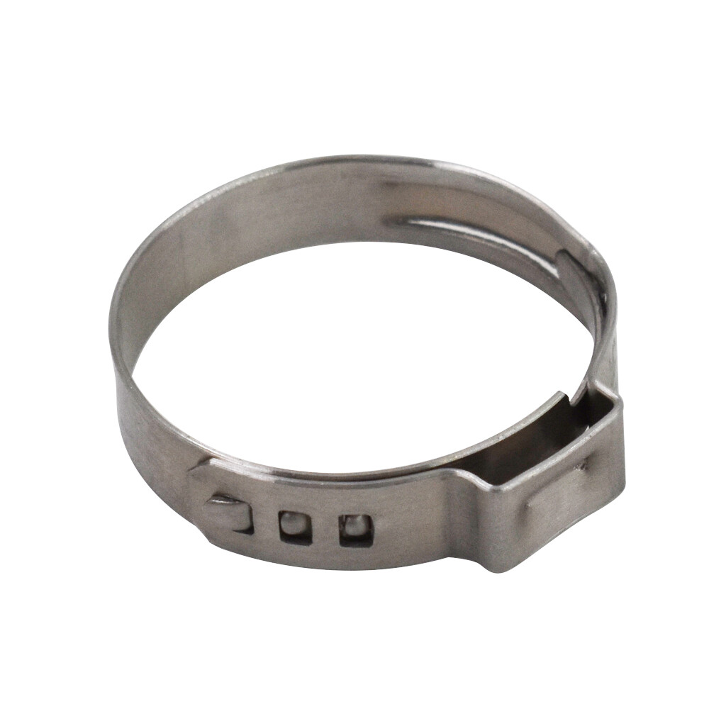 100 Pack 1 Inch Stainless Steel Hose Clamps Crimp Pinch Fitting Tubing New
