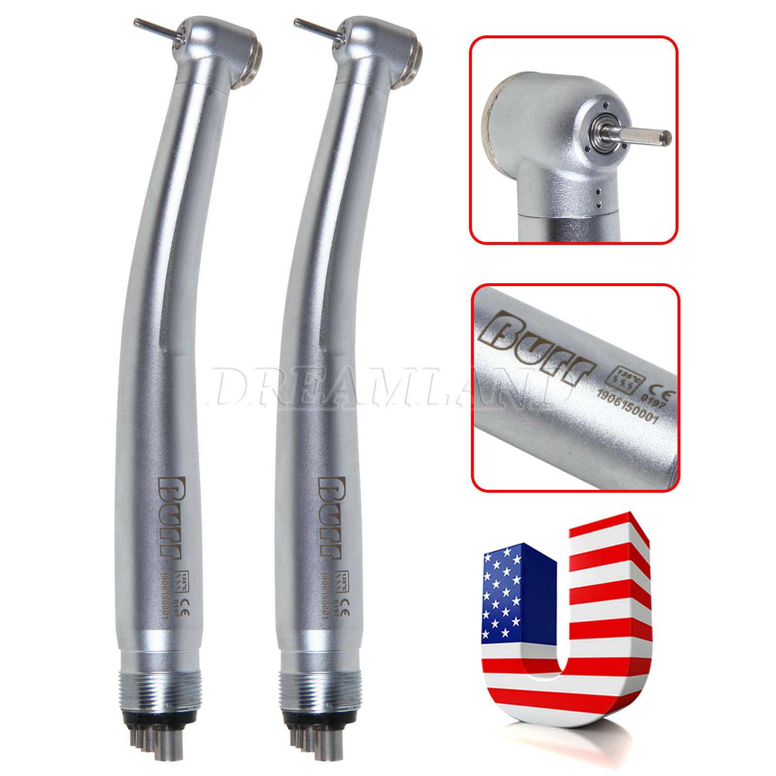 10 X Dental High Speed Handpiece Turbine 4 Hole Standard Fit NSK PANA MAX U3BM