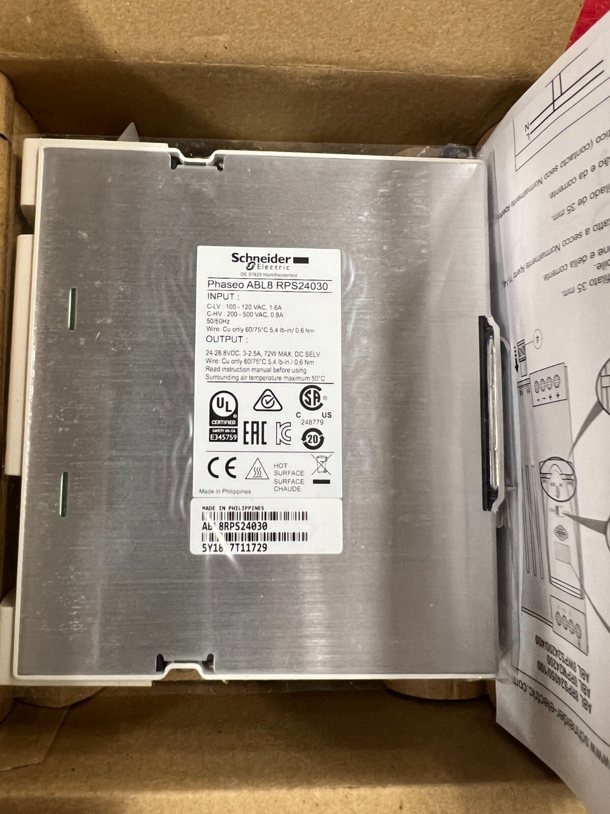 Brand New Schneider Electric ABL8RPS24030 ABL8 RPS24030 PLC Module