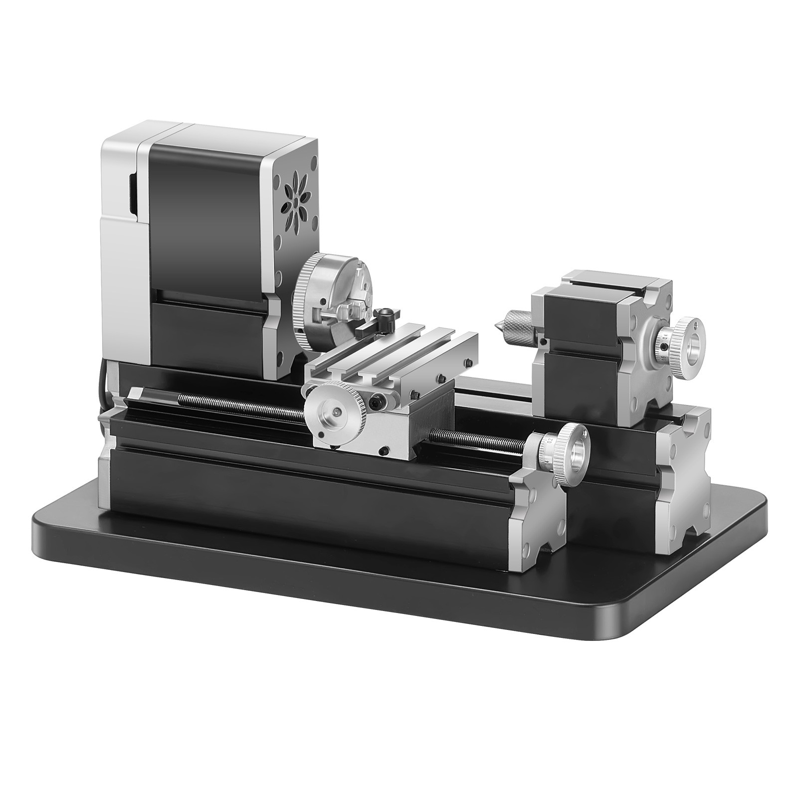 Mini Metal Lathe Machine 2.76 x 5.12 in Power Metal Lathe 20,000 RPM 36W