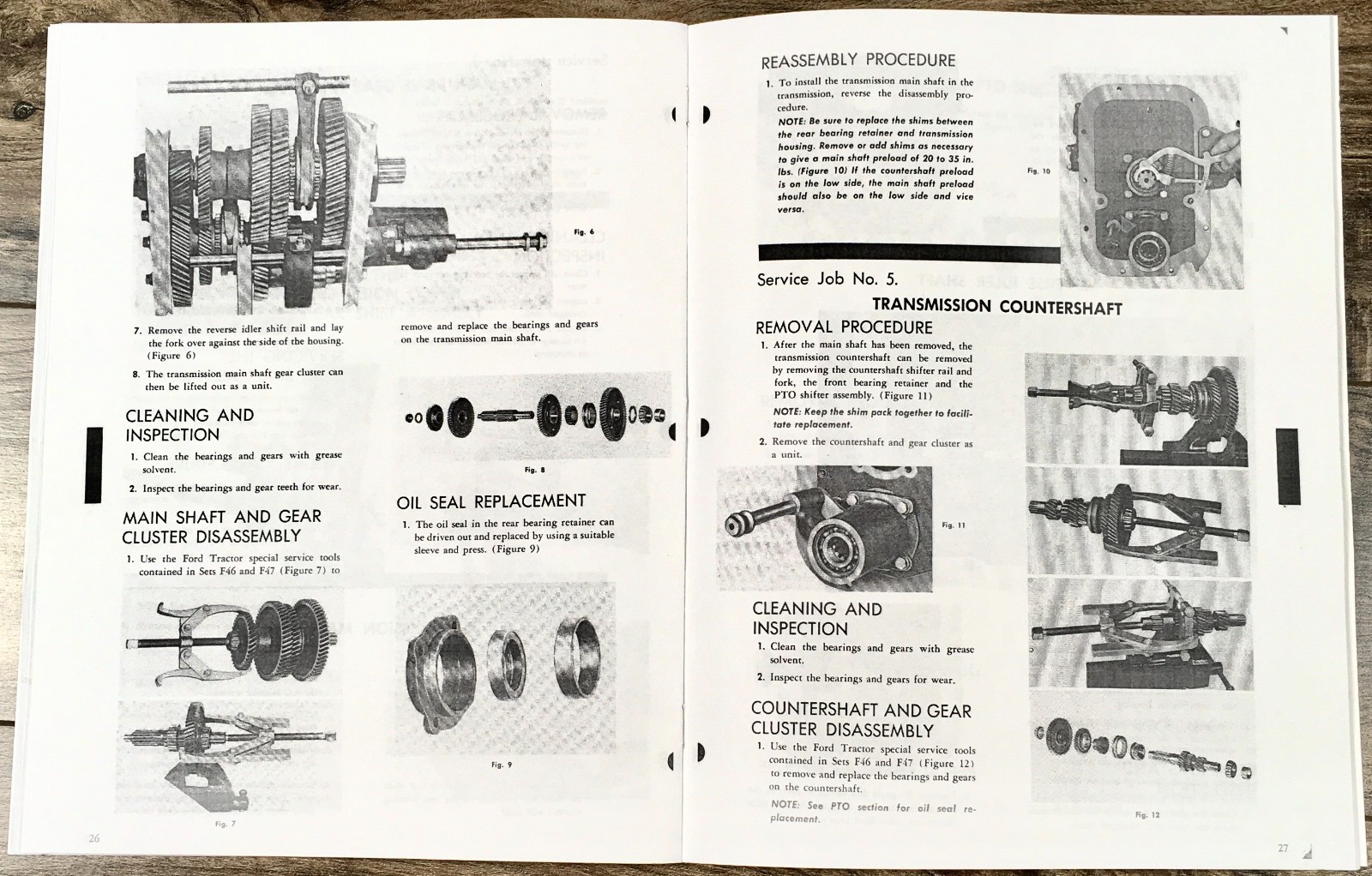 Ford Naa Golden Jubilee Tractor Service Shop Repair Shop Manual Book Workshop