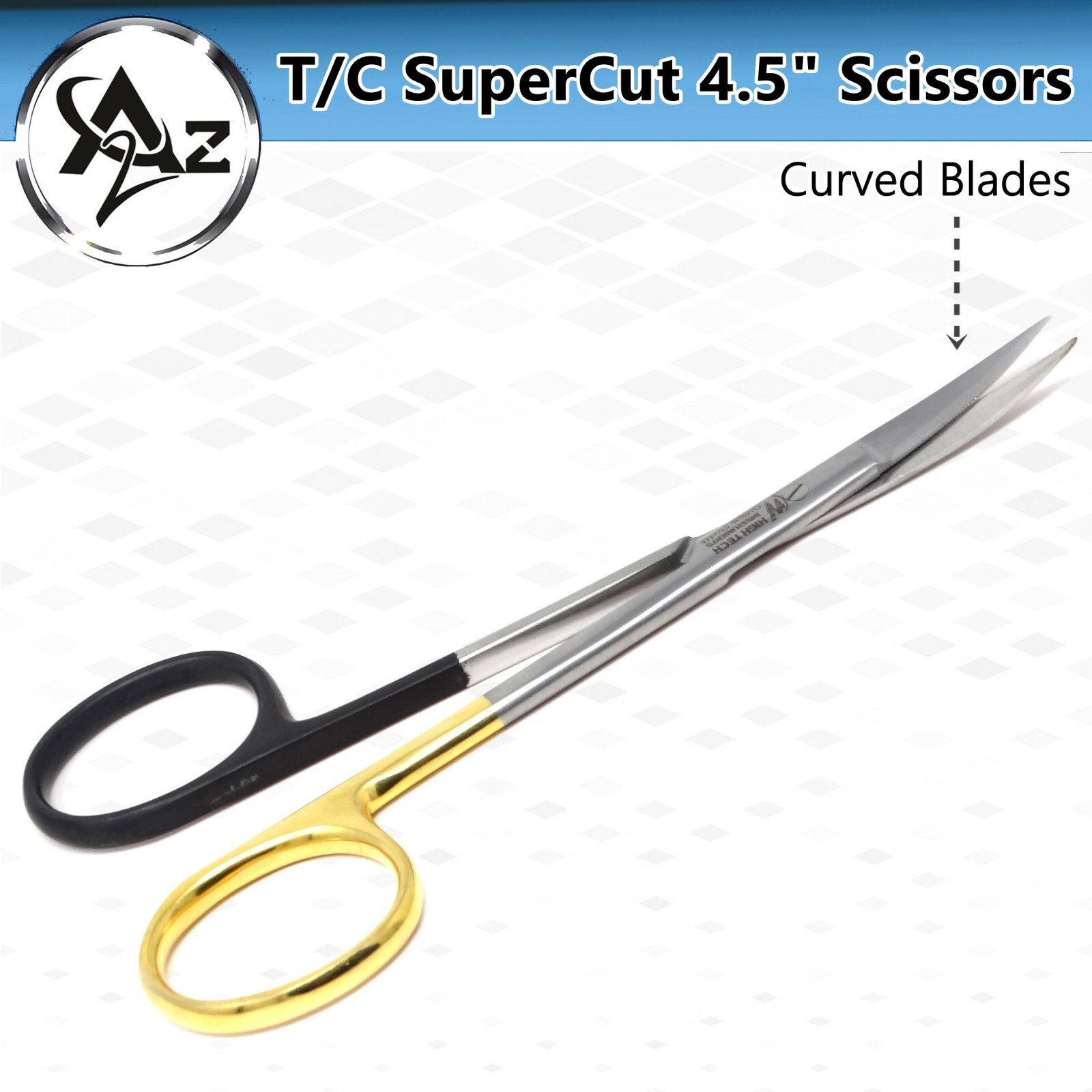 TC Iris Scissors Curved Super Cut Sharp Scissors Dental Surgery Bandage Shears