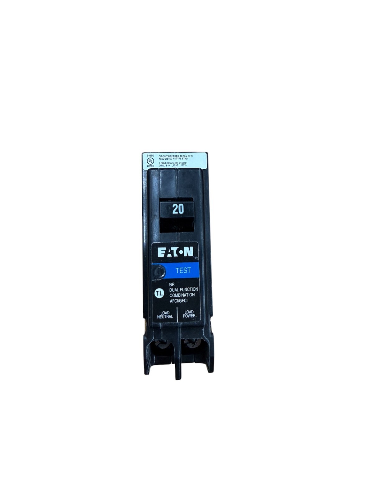 Eaton BRP120DF 120 20A 1-Pole Circuit Breaker