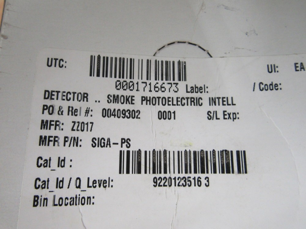 EST SIGA-PS ADT Photoelectric Smoke Detector SIGAPS