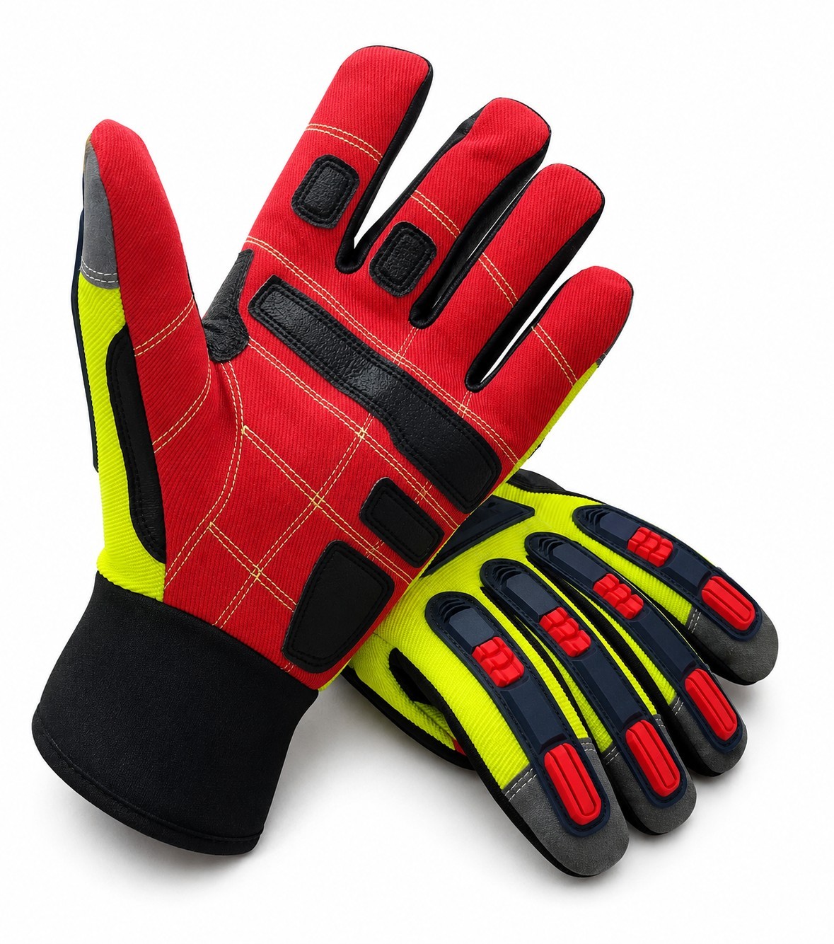 Ringers Gloves R-24 Hi-Vis Impact Protection Thinsulate Work Gloves Size L OR XL