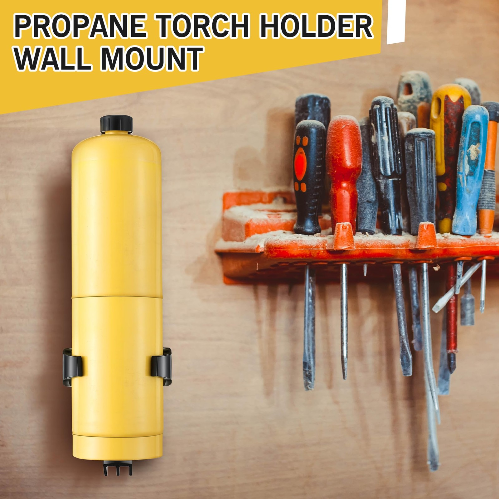 Feekoon 2 Pack Propane Torch Holder Wall Mount Durable for…