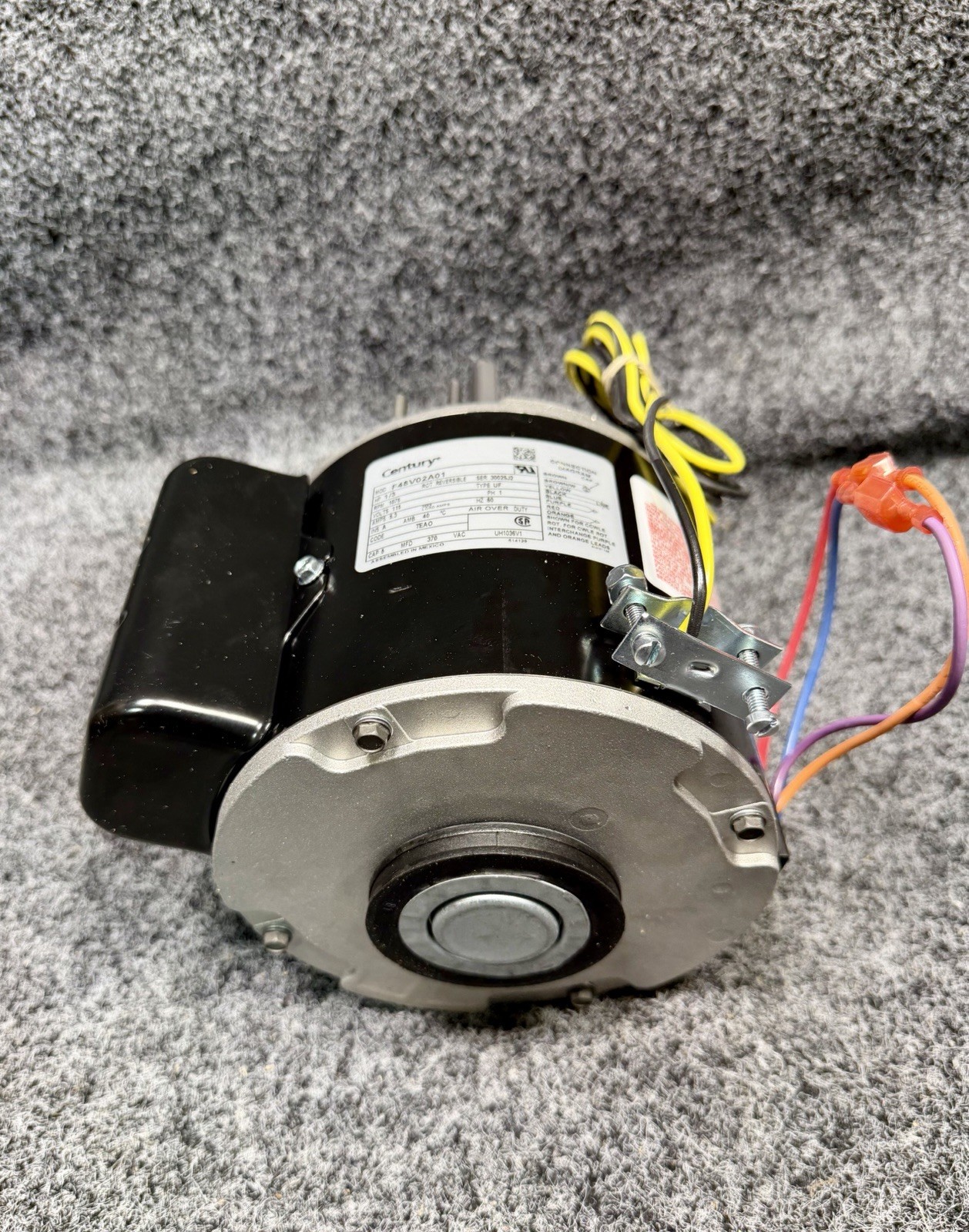 CENTURY UH1036V1 Unit Heater Motor, 1/3 HP, 1075 rpm, 48Y Frame, 115V 4UE28