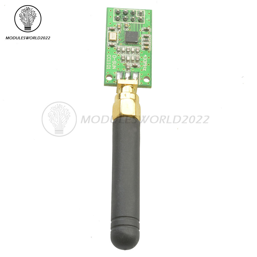 1/2/5/10PCS CC1101 Wireless Transceiver 433MHz + SMA Antenna Wireless Module