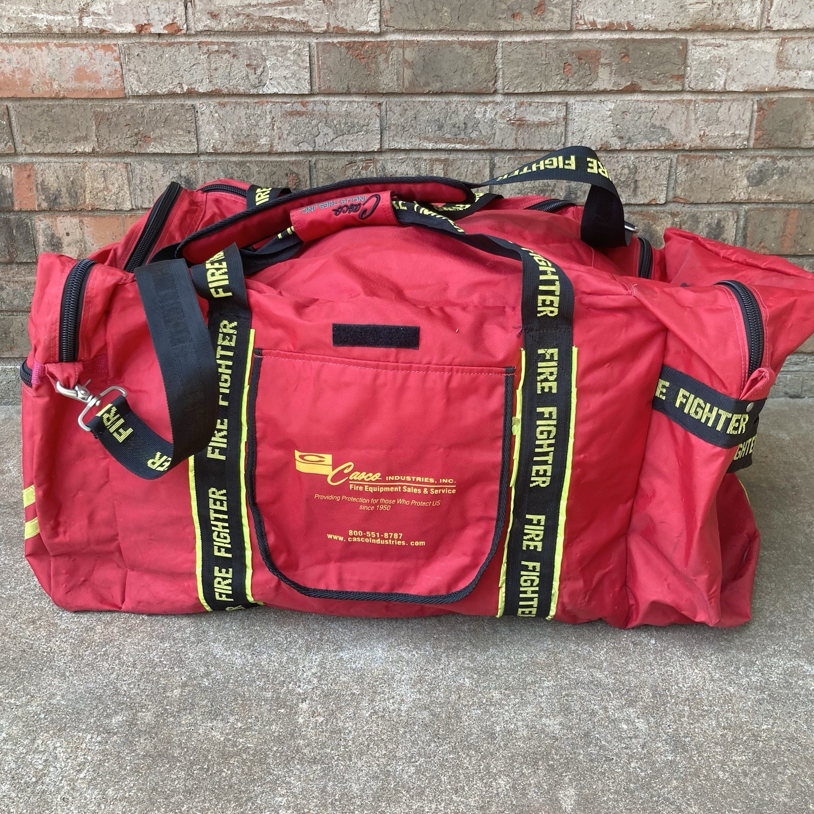 Firefighter Gear Bag Duffle Turnout Bag w/ Shoulder Strap