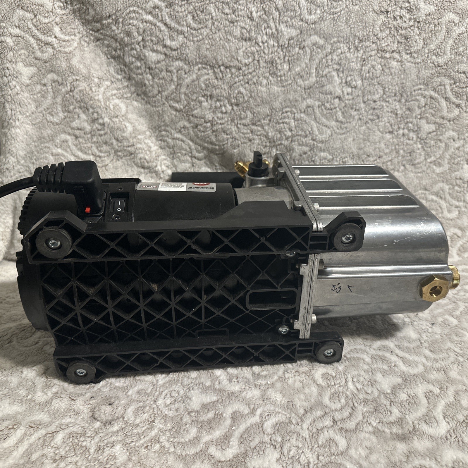 JB Industries DV-240DC Vacuum Pump, 8.4 CFM 1/2 hp DC Motor Platinum Pro DC 8.4
