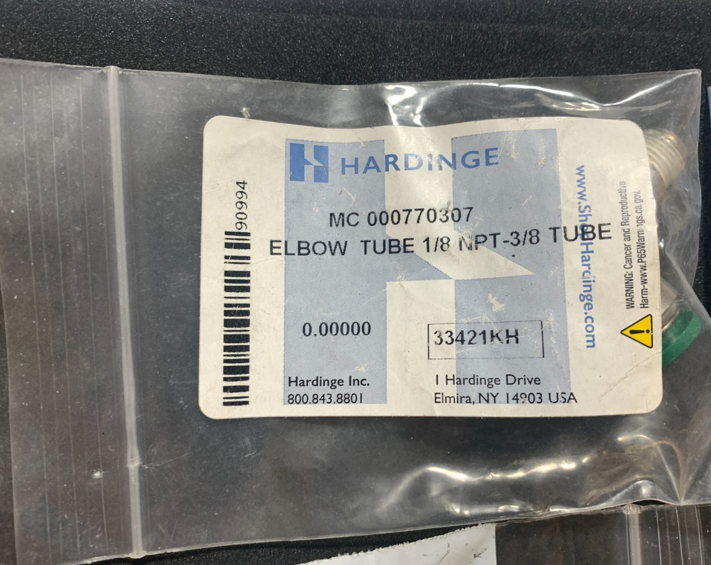 Hardinge LATHE DSM AIR-LUBE REGULATOR CONNECTORS FITTINGS ORIGINAL NEW OLD STOCK