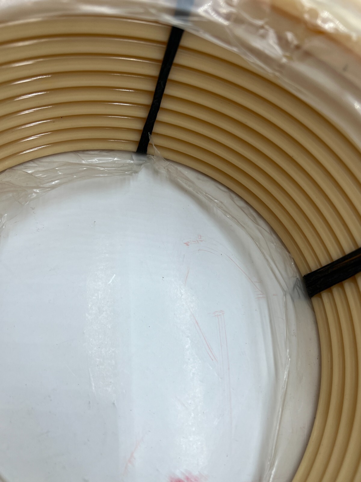 Volta PU Conveyor Thermoplastic Round Belt RMW-8-95A-BEIGE, 30.5m/ 100ft
