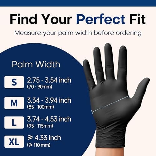 Supmedic Medical Soft Max™ Black Nitrile Disposable Gloves,