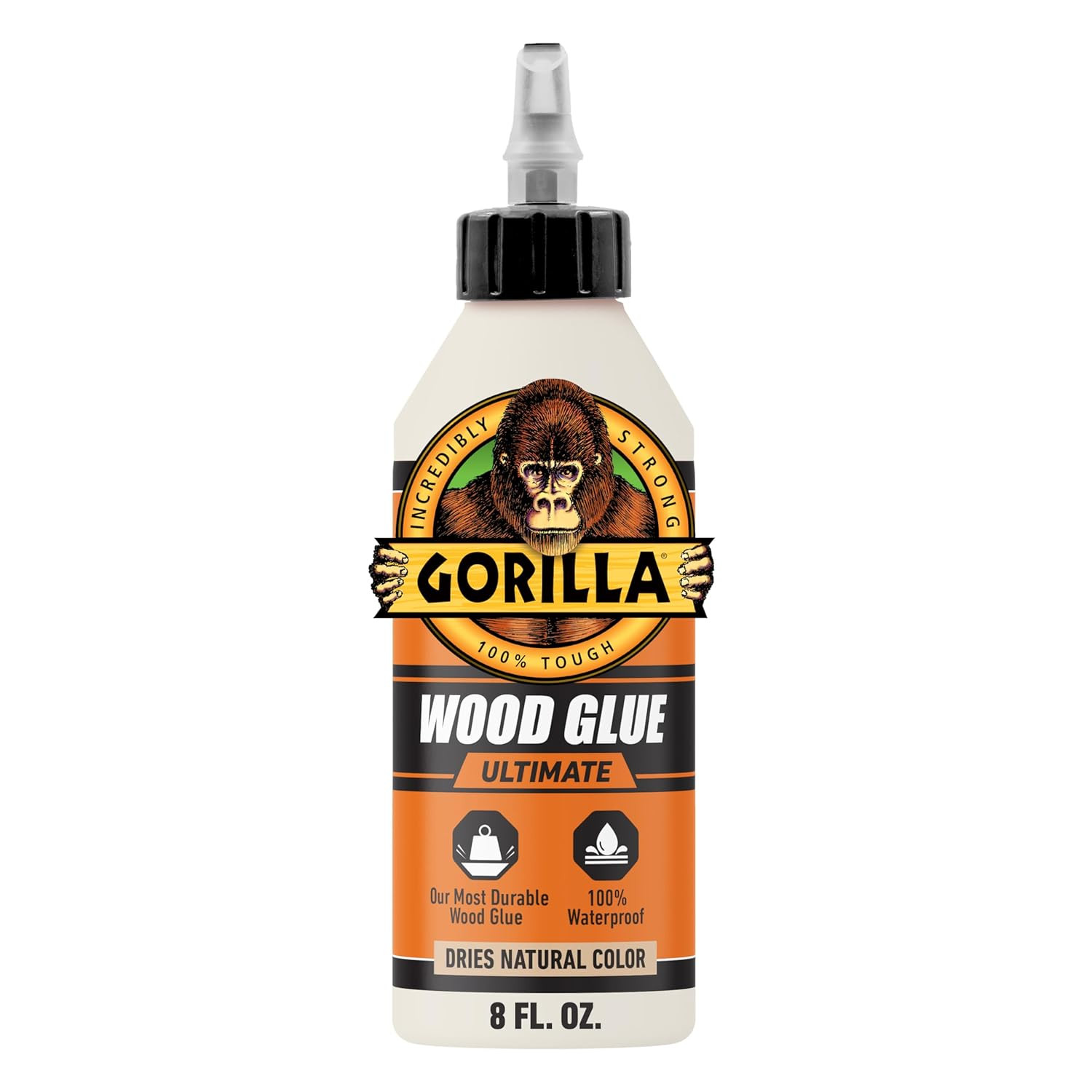 Ultimate Waterproof Wood Glue, Natural Wood Color, 8 Ounce (Pack of 1) – Waterpr