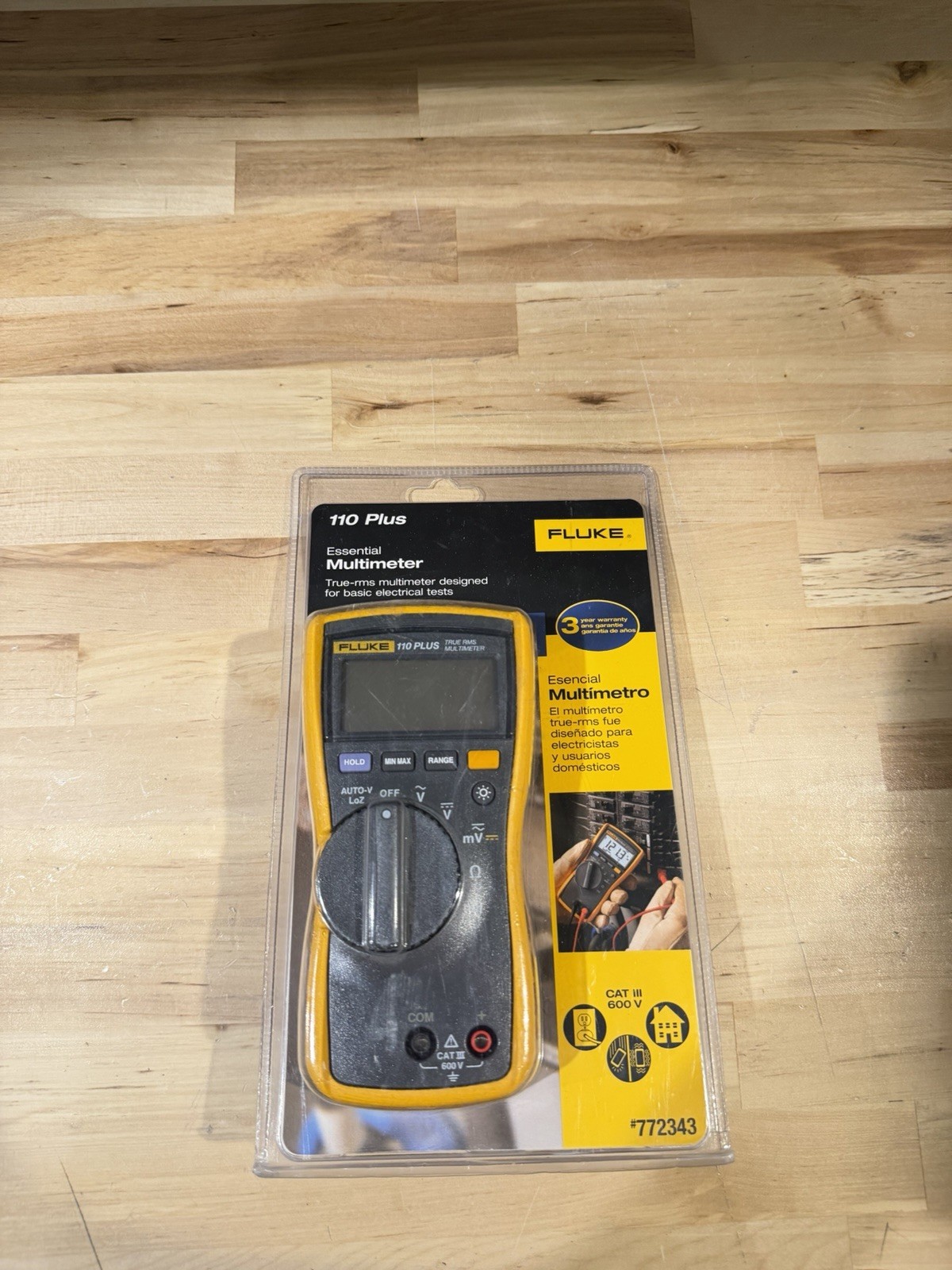 FLUKE 110 PLUS ESSENTIAL MULTIMETER W/ LEADS SHIPS FAST