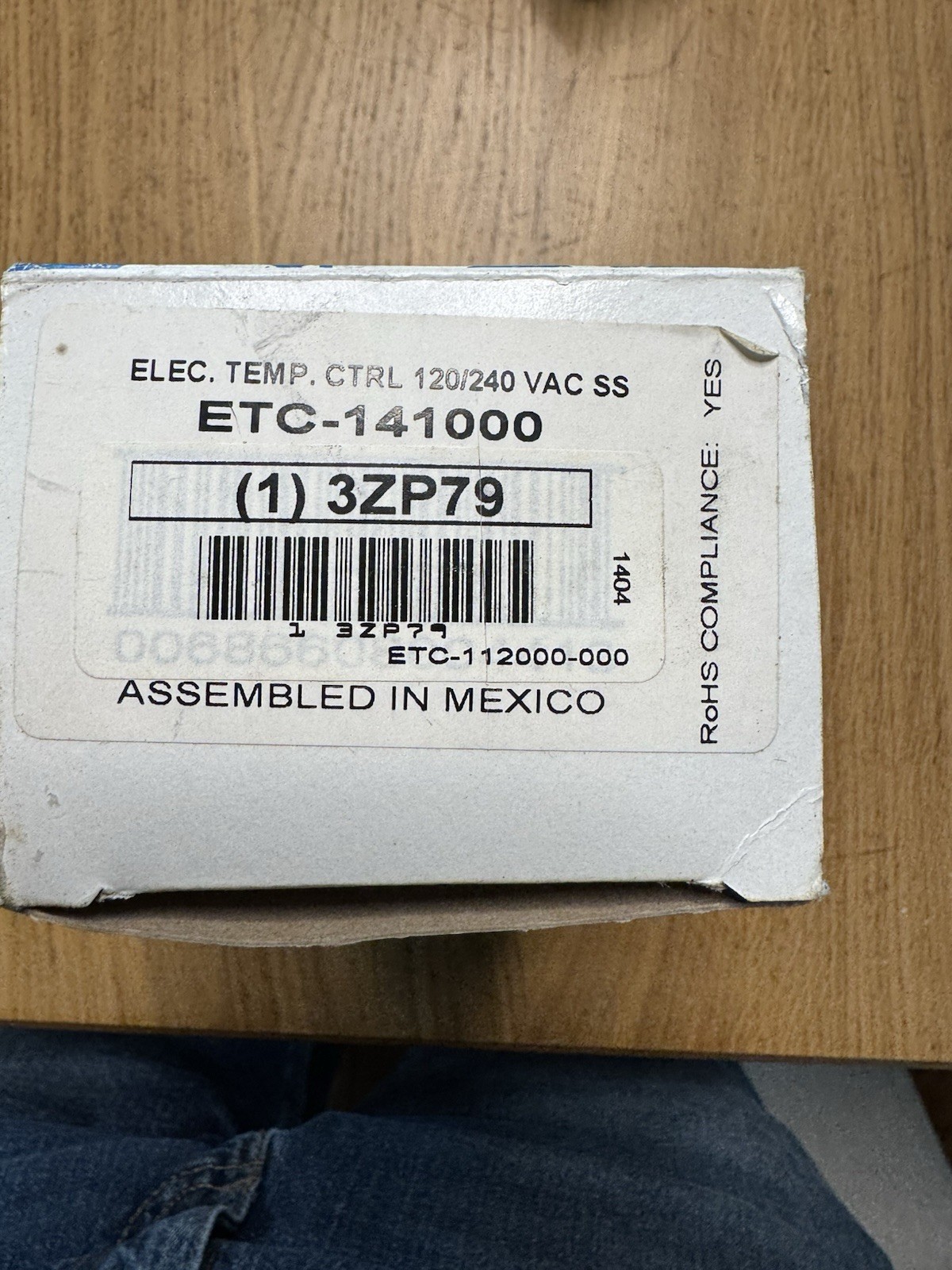 Ranco ETC-141000-000 3ZP79 Electronic Temperature Controller 120/240VAC Open Box