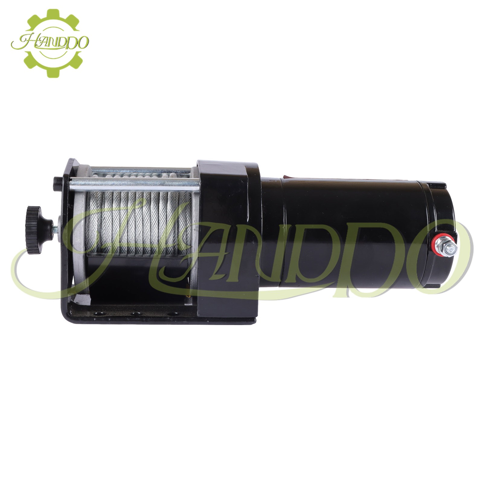 3000lbs Electric Winch 32ft Synthetic Rope 12VDC/1.3HP 2.5m Wired Remote IP55