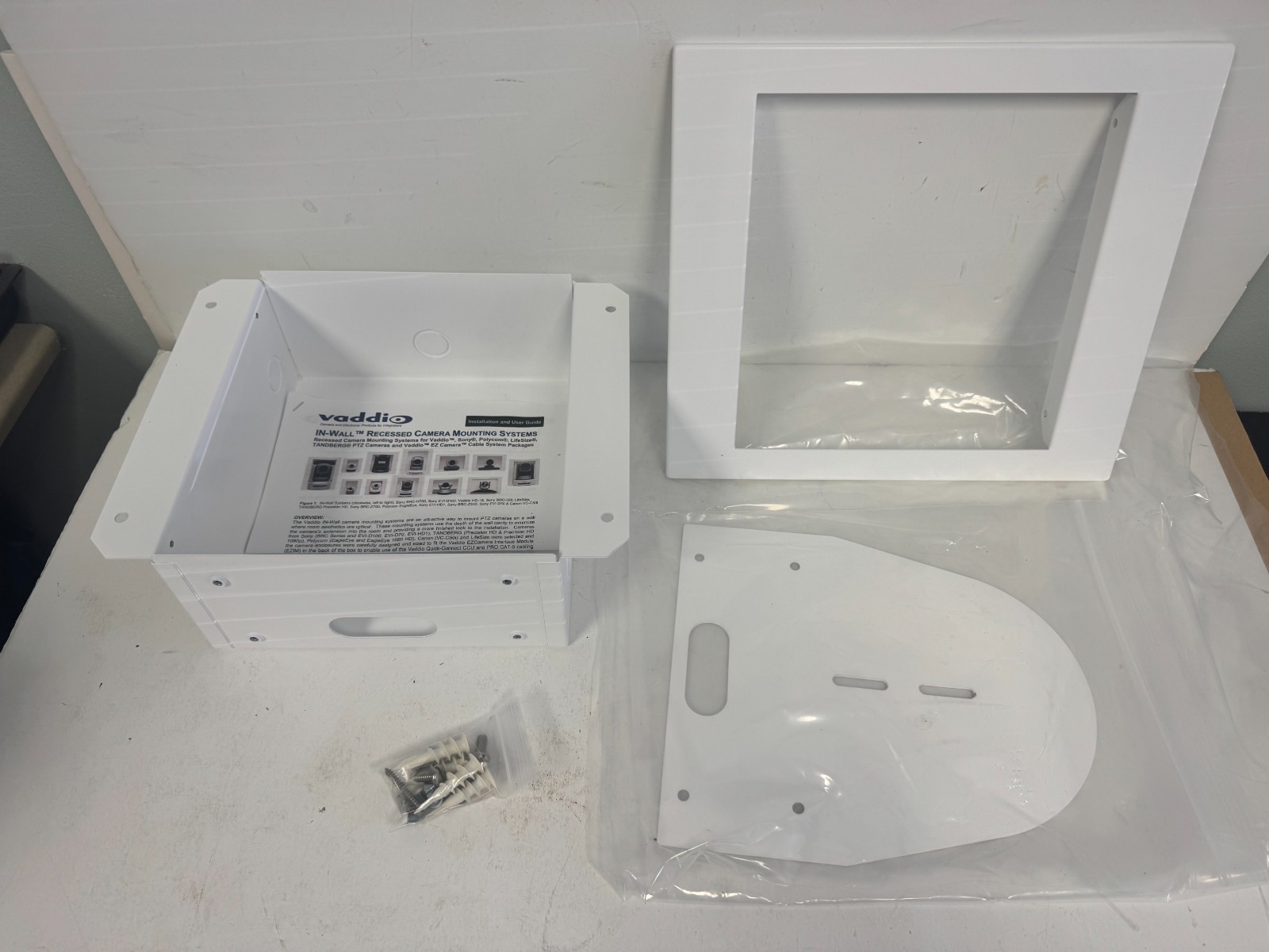 VADDIO 999-2225-018 IN WALL RECESSED ENCLOSURE FOR HD SERIES CAMERA SYS.