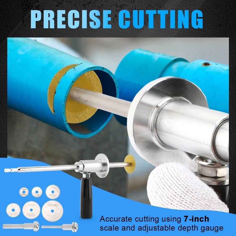 Inside Pipe Cutter for Pvc Pipe with Handle and Diamond Grit Cutting Wheel, 7…
