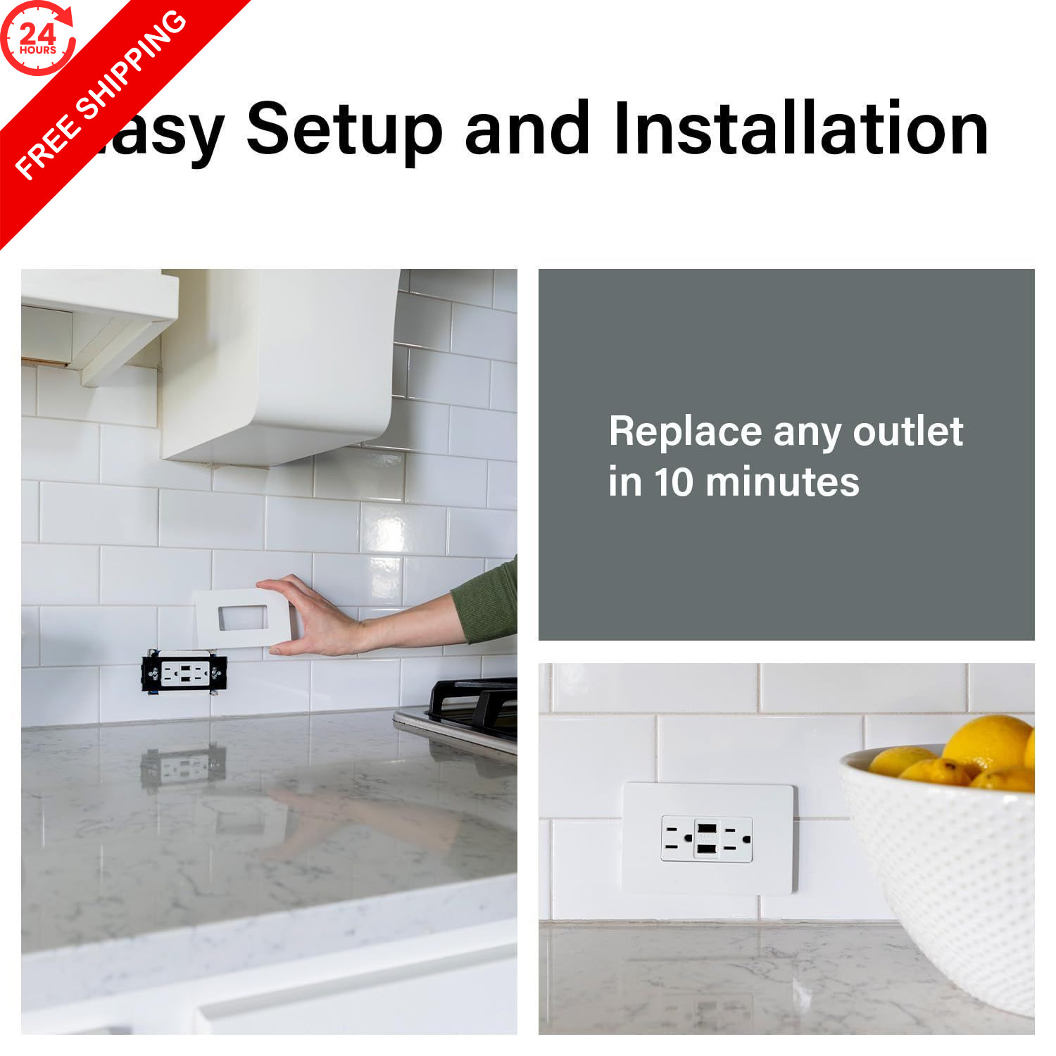 Legrand Pass & Seymour Radiant 15 Amp Wall Power Standard Decorator, White