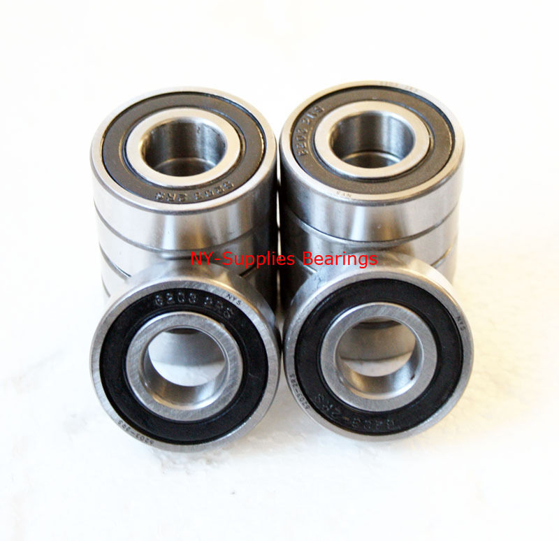 6003-2RS Premium Sealed Ball Bearing, 17x35x10 mm (Qty. 10 pcs), 2 Rubber Seals