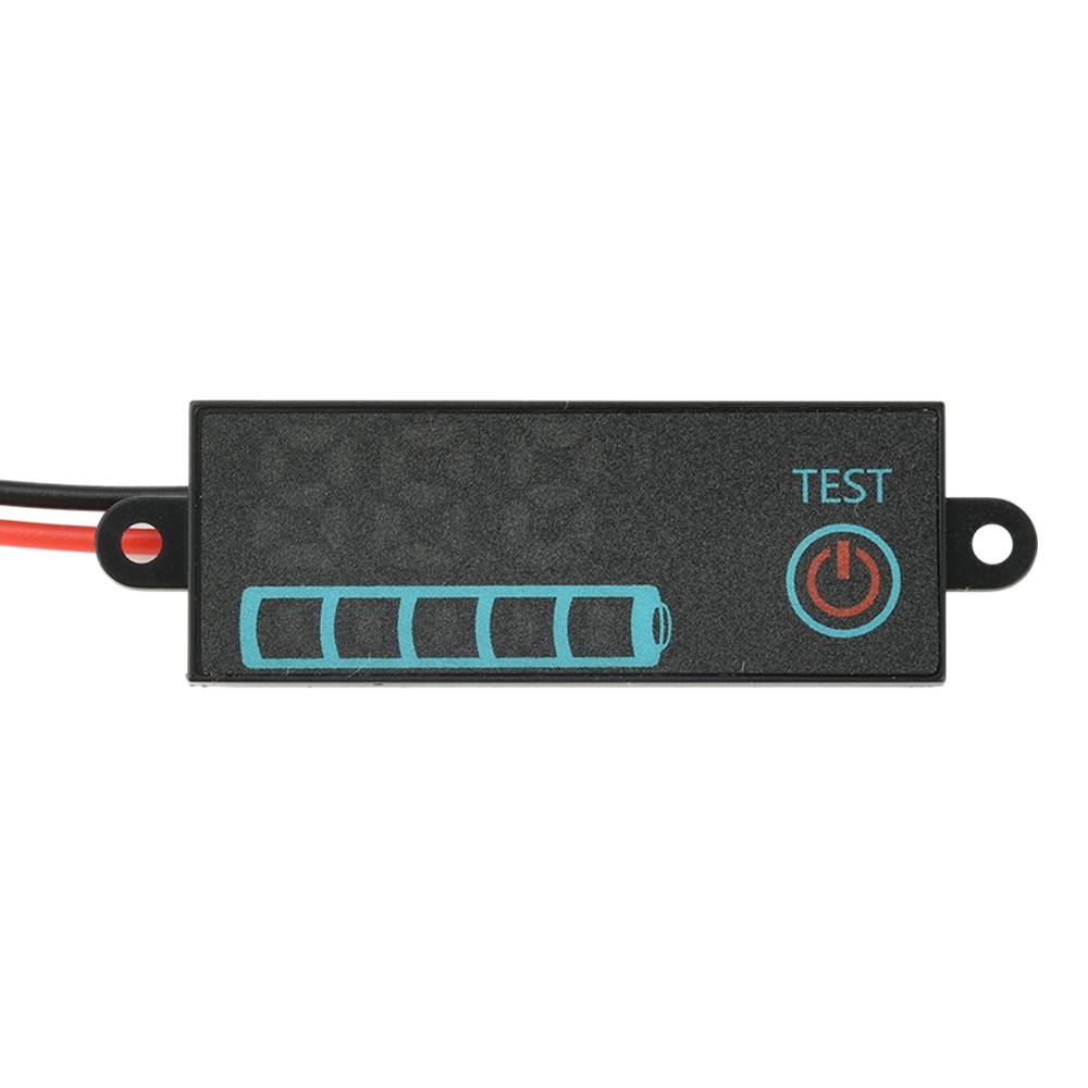 LED Voltage Acid/Li-ion Battery Level Indicator Display Panel w/Power-Off Memory