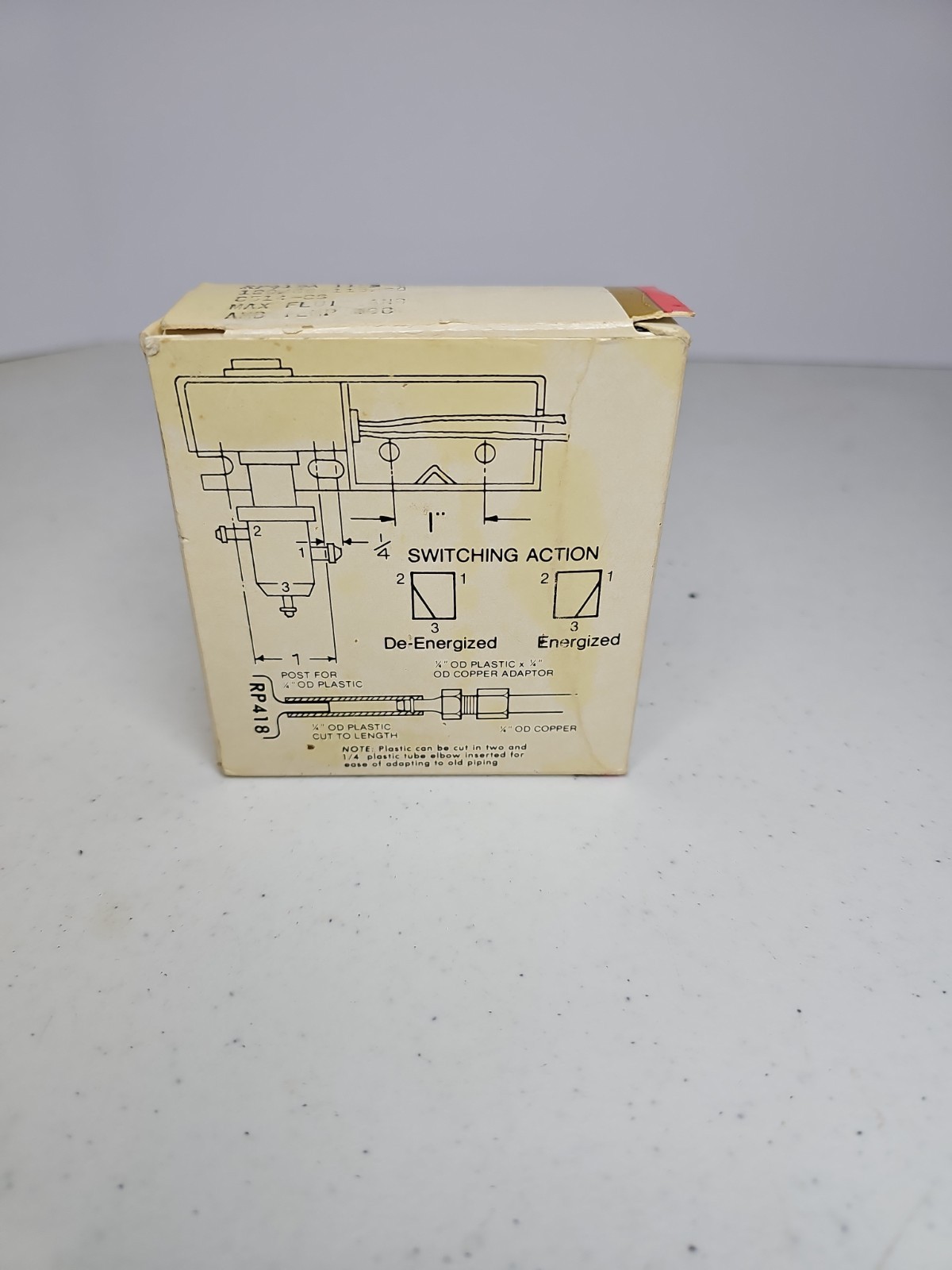 Honeywell RP418A 1123 Electric/Pneumatic Relay