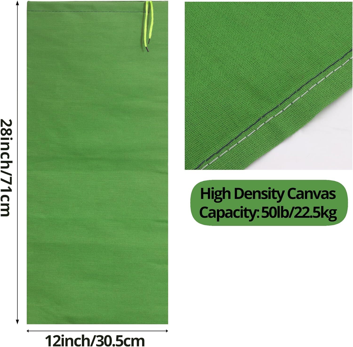 Betus Heavy Duty Sandbags for Flooding 28»x12» Water Barrier Canvas Bags 4pcs