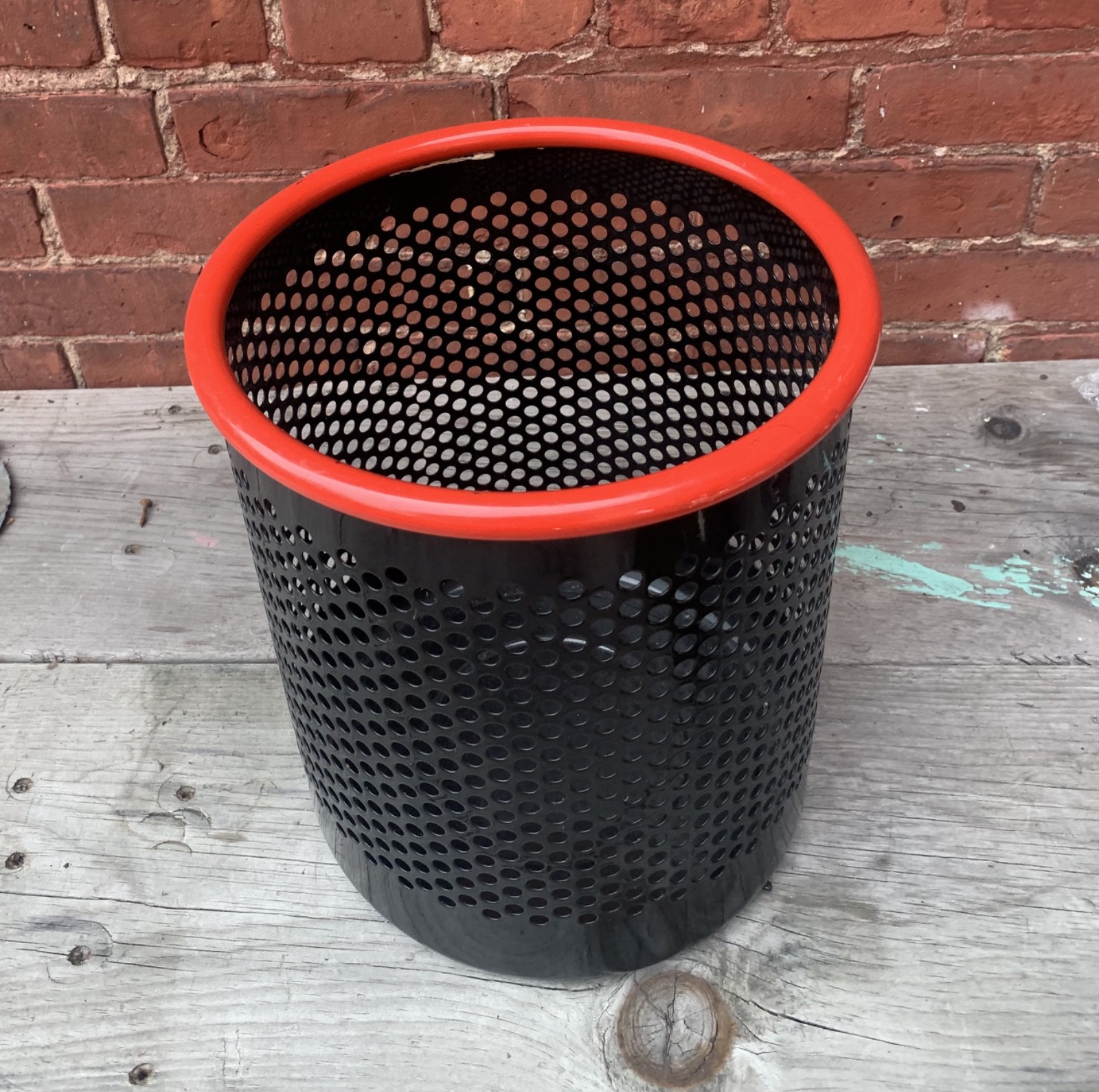 ☑️1980s Rexite CRIBBIO Waste Basket designed by Barbierie / Marianelli Black