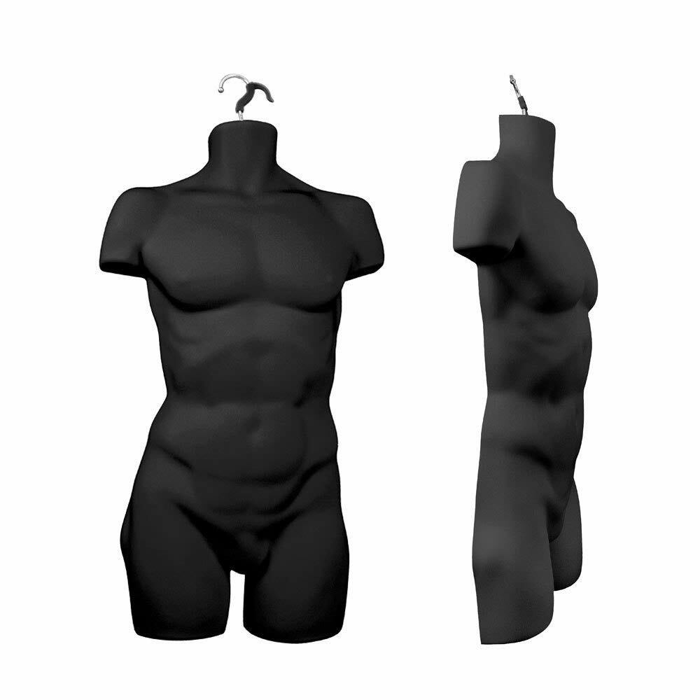 Only Hangers Injection Molded Male Torso- 4 PACK
