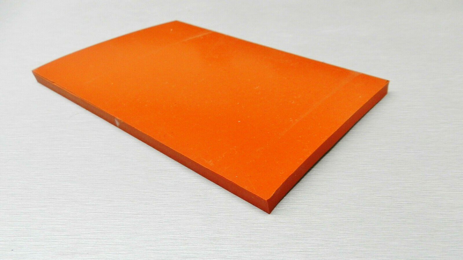 Silicone Rubber Sheet 4x6x1/4 Thick High Temp Solid Red/Orange Grade 4″ x 6″