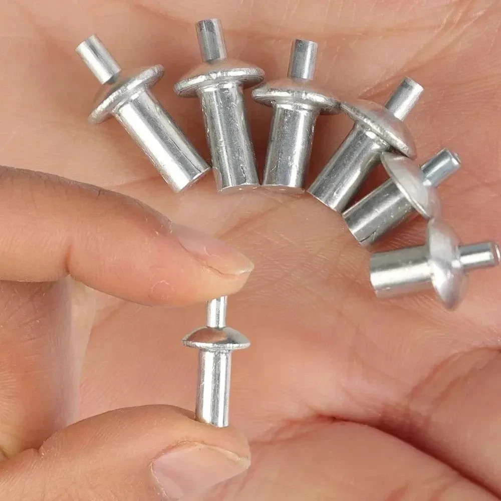 100x Hammer Drive Expansion Rivets Aluminum Knock Type Fasteners Screws