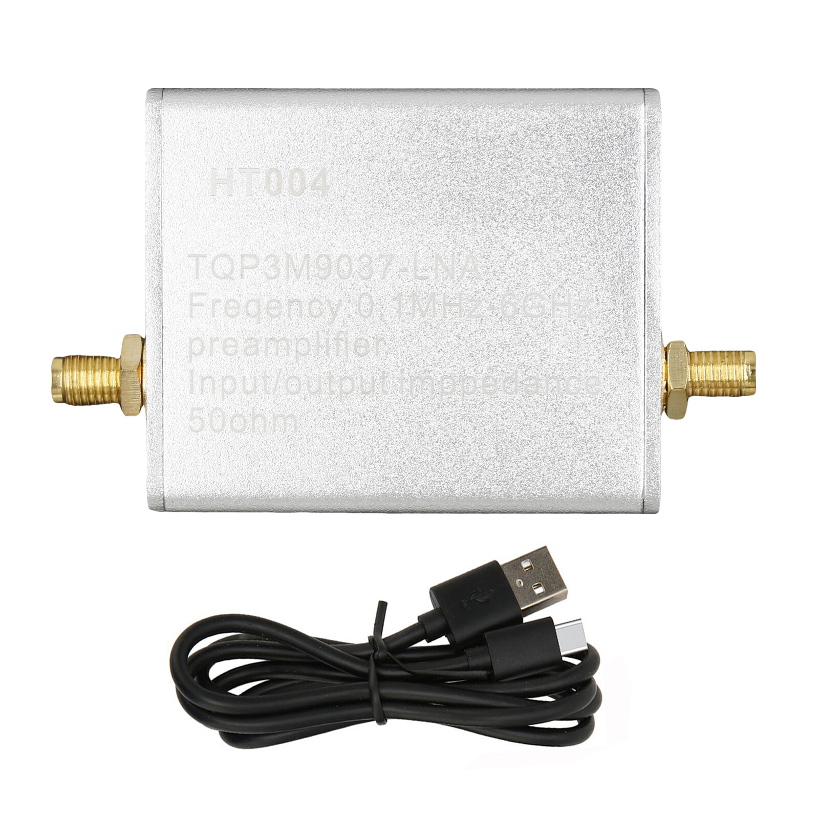 100K-6GHz HT004 Full Band Low Noise Amplifier 20dB High Gain Power Preamplifier.