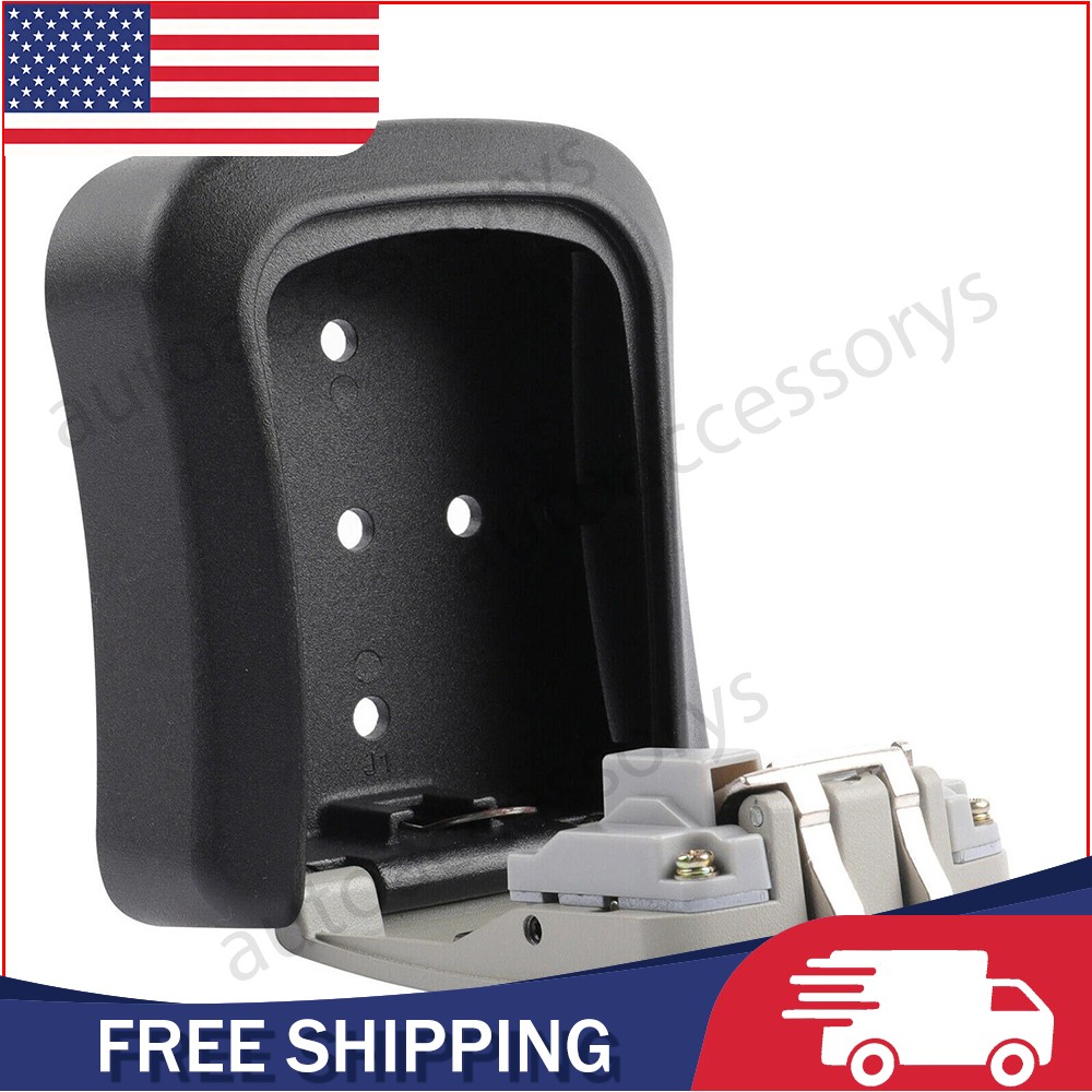 4 Digit Key Safe Lock Box Combination Wall Mount Security Storage Case Organizer