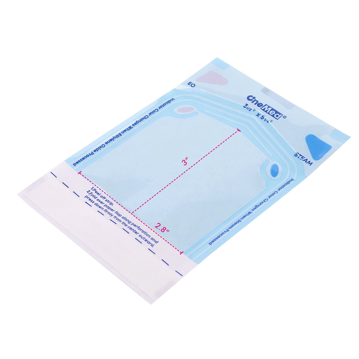 OneMed Self Seal Sterilization Pouches, for Dental Tattoo Nail 3.5″x5.25″-200
