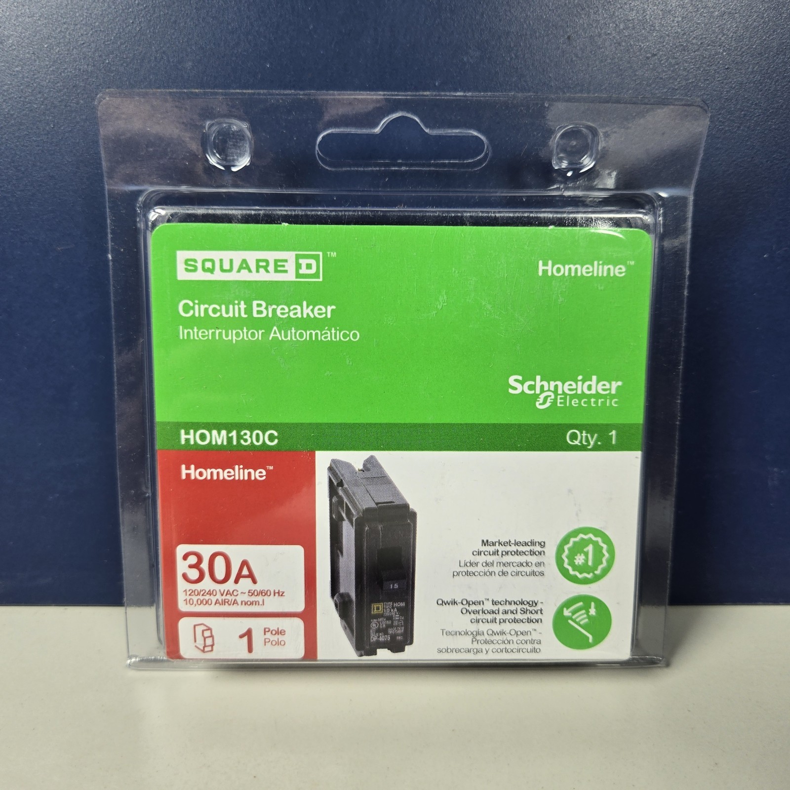 Homeline 30-Amp Single-Pole Circuit Breaker HOM130C
