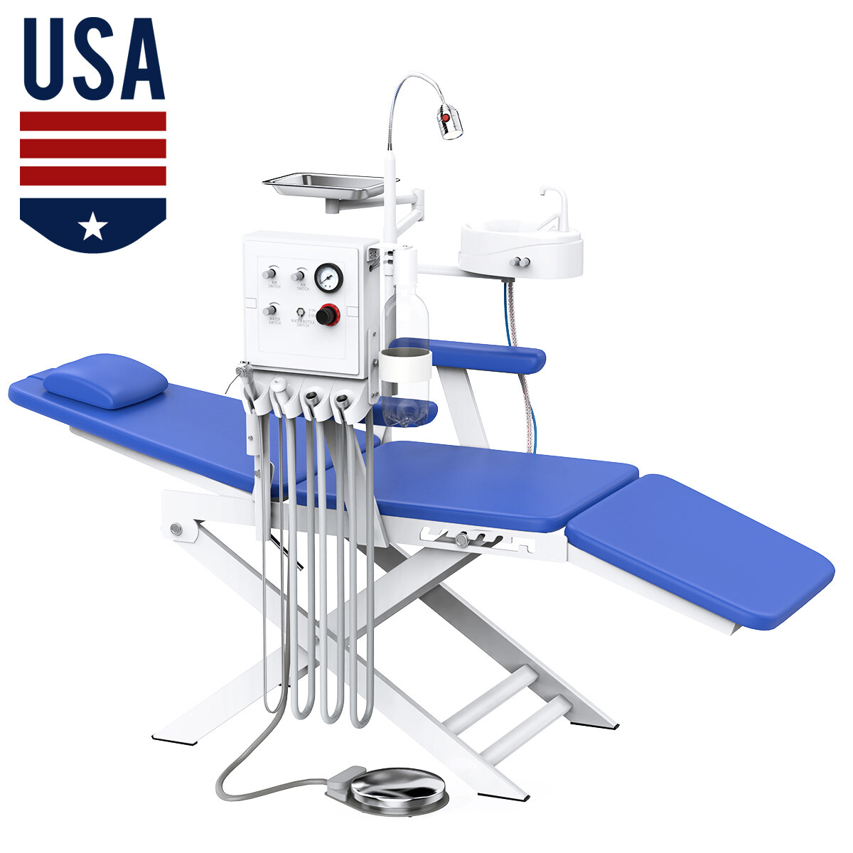 Dental Unit System with Built-in Air Compressor/Dental Portable mobile chair