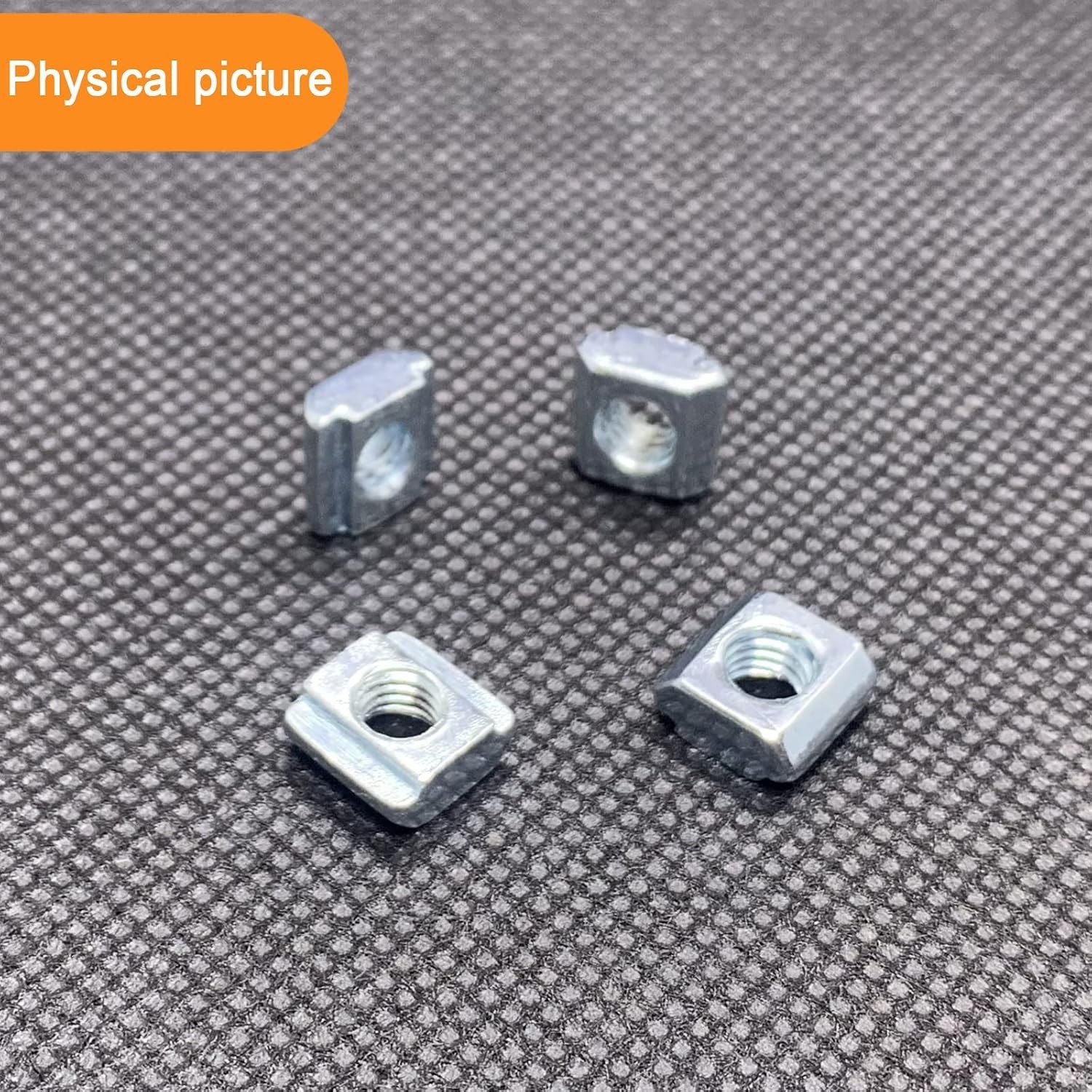 100pcs M5 Hammer Head T-Nuts – Polished Carbon Steel for T-Slot Profiles