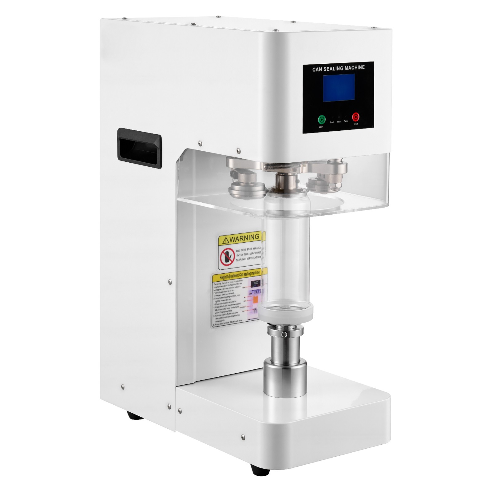 Uimoso Automatic Can Sealing Machine for Soda and Coffee Shops – White