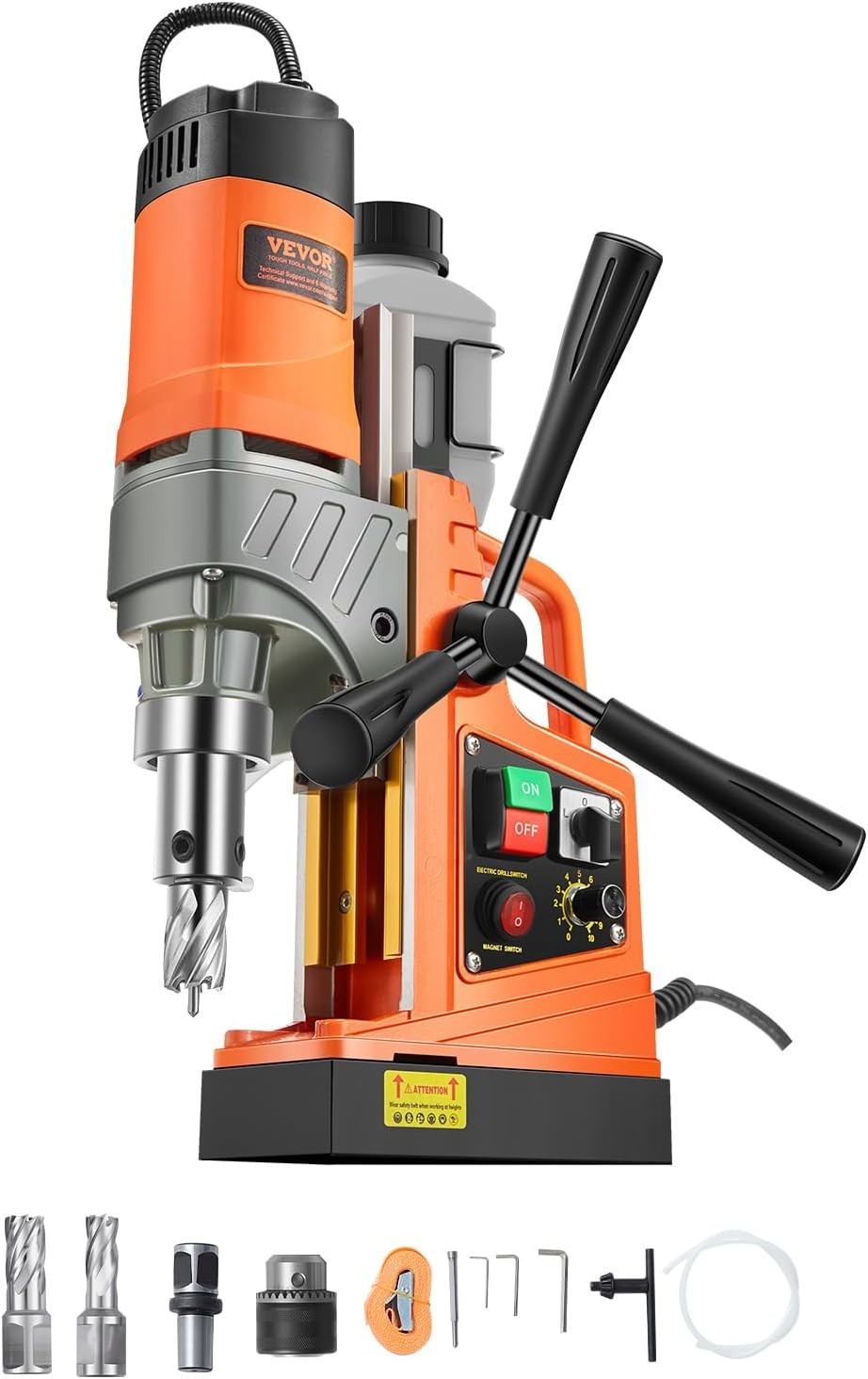Ultimate 1450W Electric Mag Drill – 1.6in Boring, 2810lbf Power, Portable Design