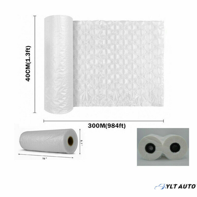 2 Roll 984ft x16″ Air Cushion Machine Film Bubble Pillow Packaging Padding