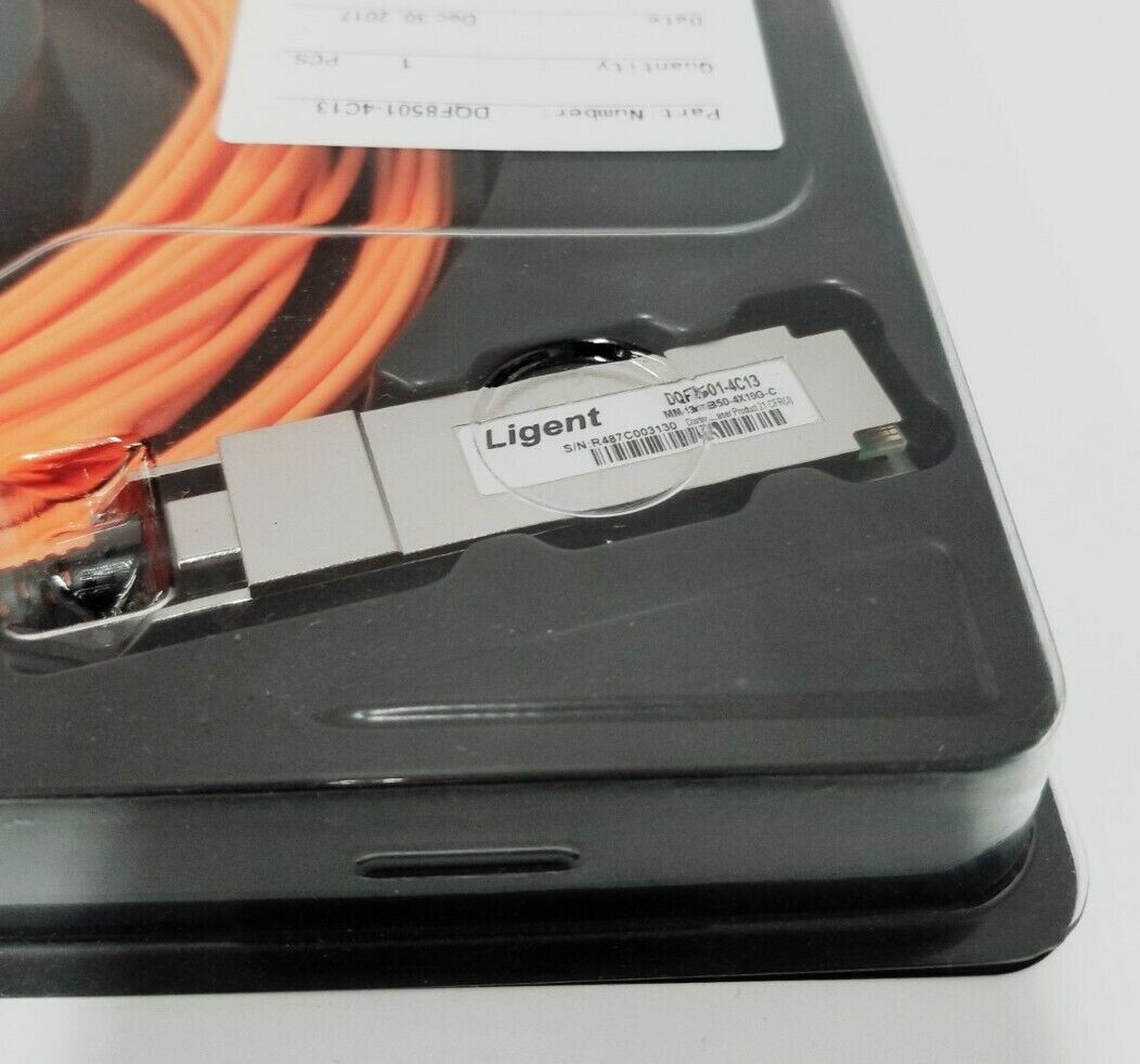 Hisense DQF8501-4C12 MM-13M-850-4X-10G-C Fiber Optic Cable Module New
