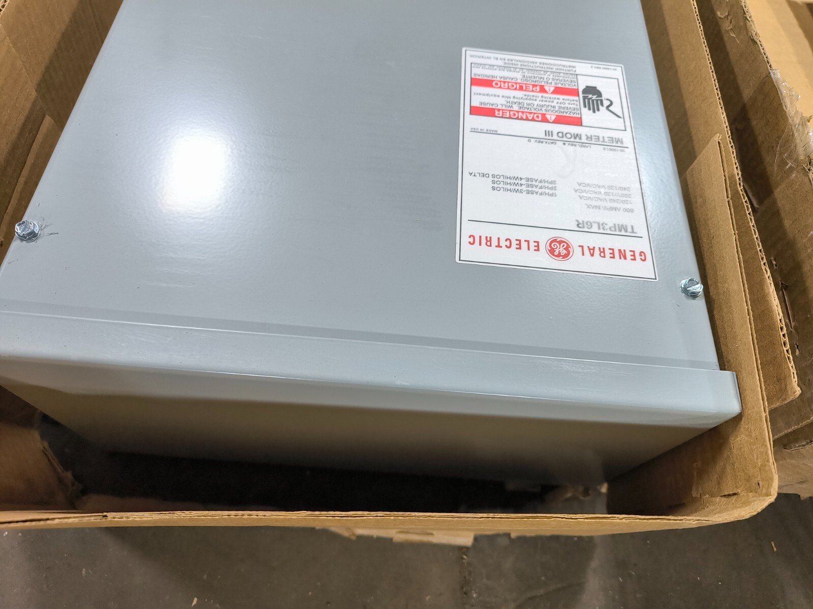GE General Electric TMP3L6R Meter Mod III 600 Amp 208Y/120 VAC 3 Phase 4 Wire 3R