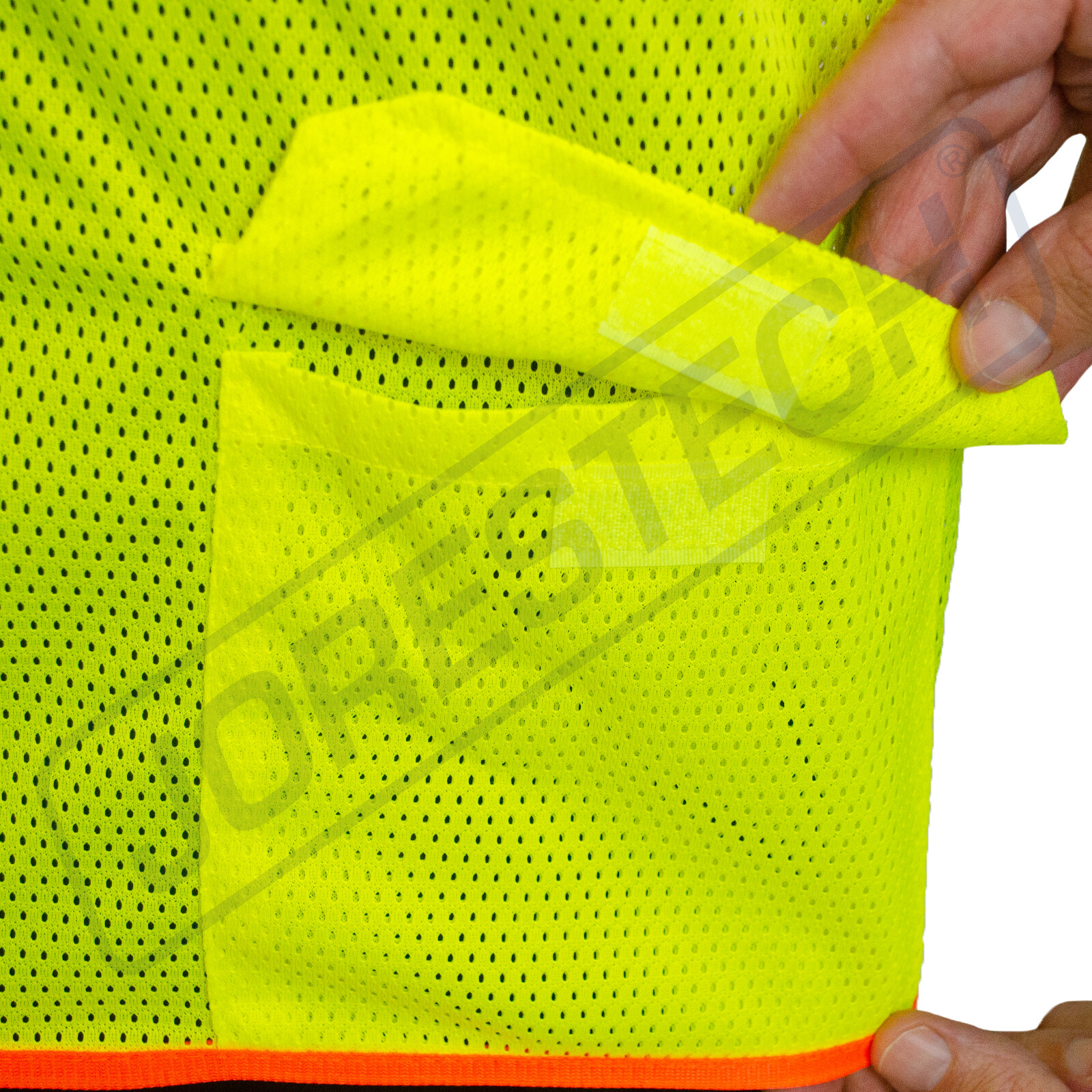 Safety Vest Staff Printed Class 2 Type R Two toned High Vis Lime JORESTECH