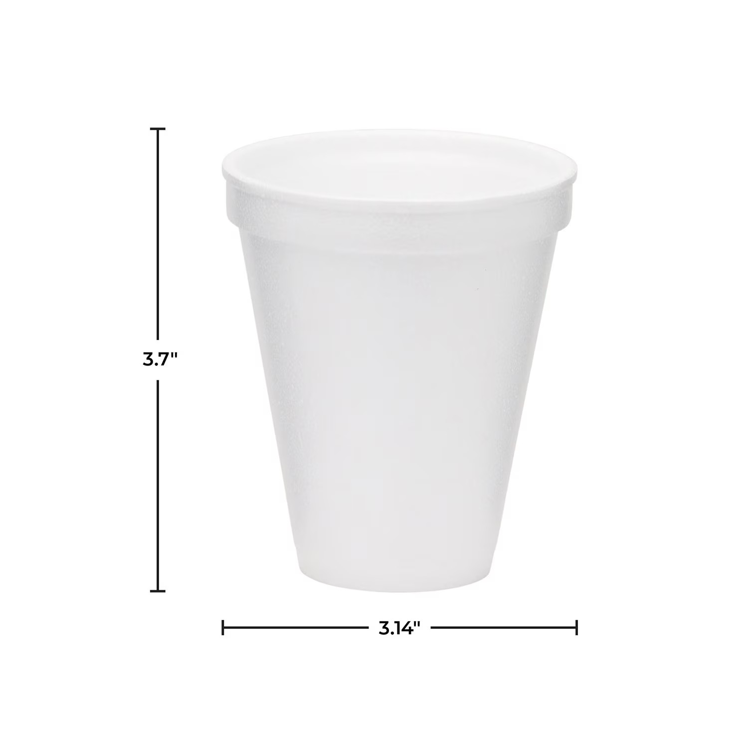 WinCup Foam Drink Cups 18 series, White, 8 oz., 1000 ct.