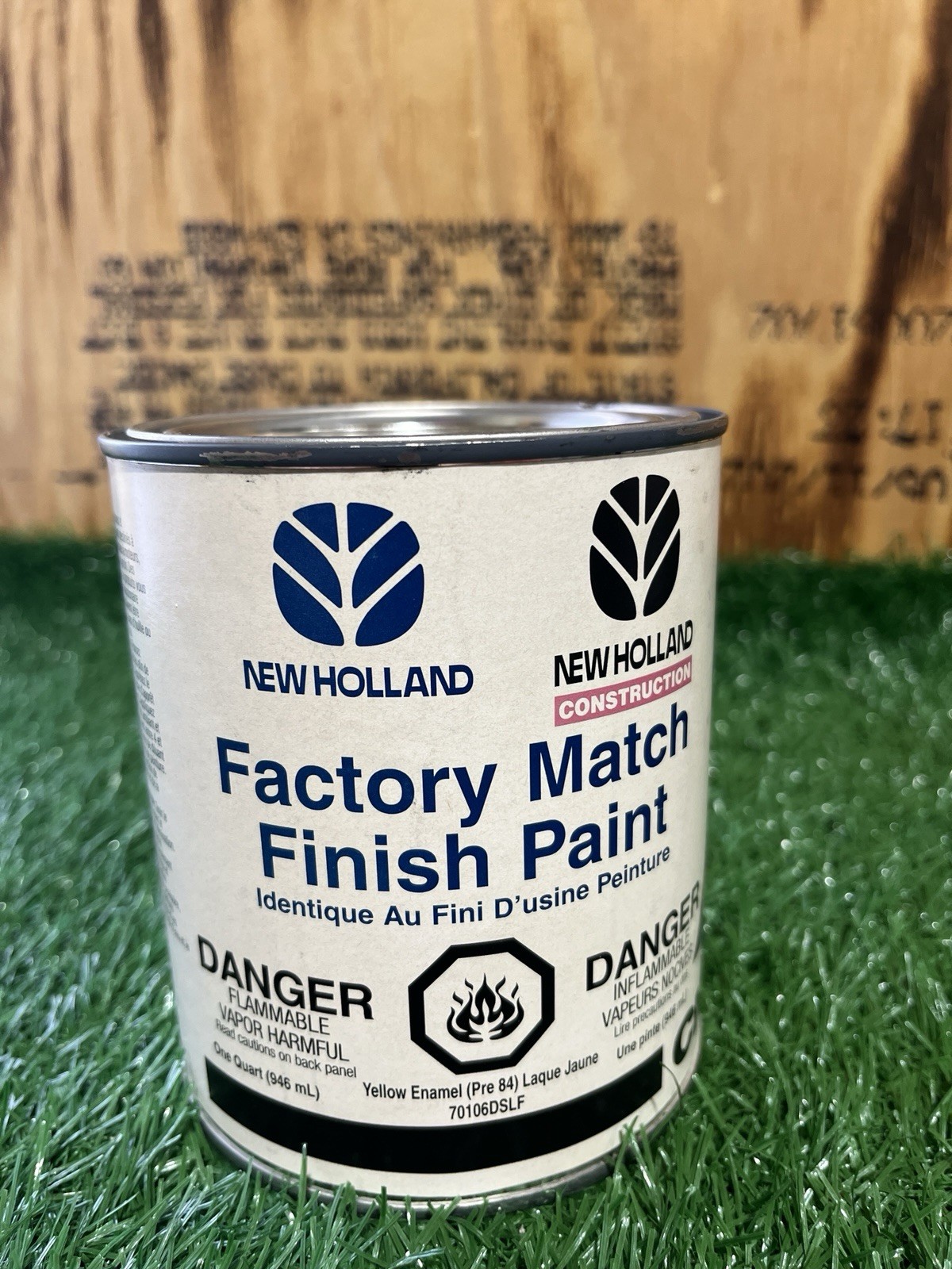 New Holland Yellow Enamel (Pre-1984) Paint 1-Qt Part # 70106DSLF