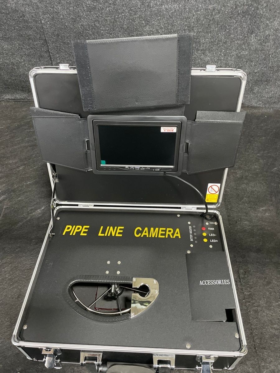 VEVOR Sewer Camera 165 ft, 7″ Screen Pipeline Inspection Camera w/DVR Function